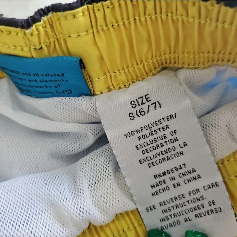 Boy's Batman Swim Trunks Size Small